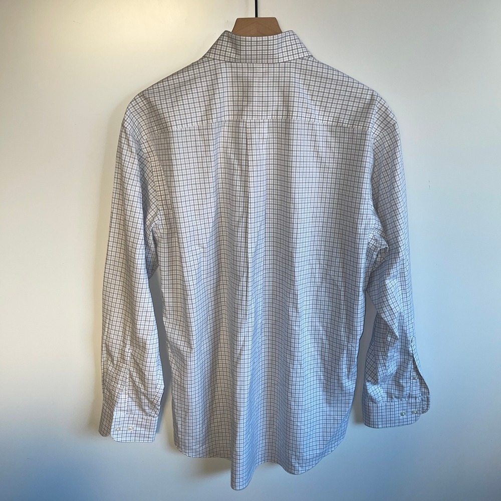 Forsyth Of Canada Mens Non Iron Tailored Fit Dress Shirt Size Large - Picture 3 of 7